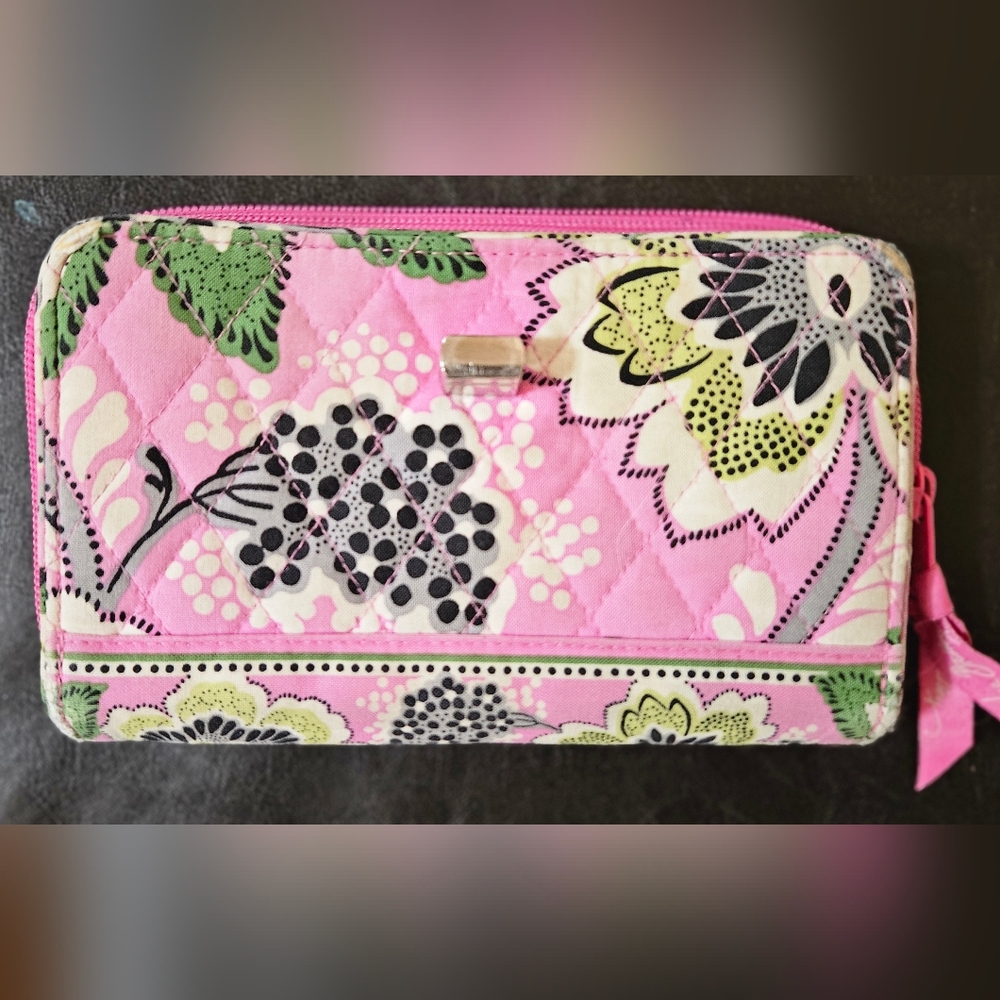Vera Bradley Pink Floral Key & Card Holder